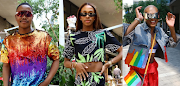 Langa Mavuso, Lasizwe Dambuza and Yaya Mavundla celebrate Pride Month. 