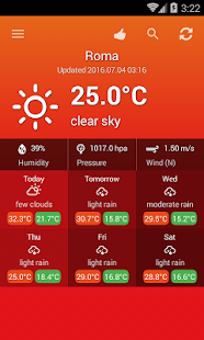 Weather Italy screenshot for Android