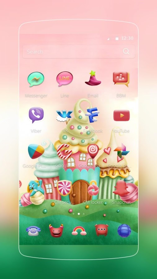 Candy World Theme — приложение на Android