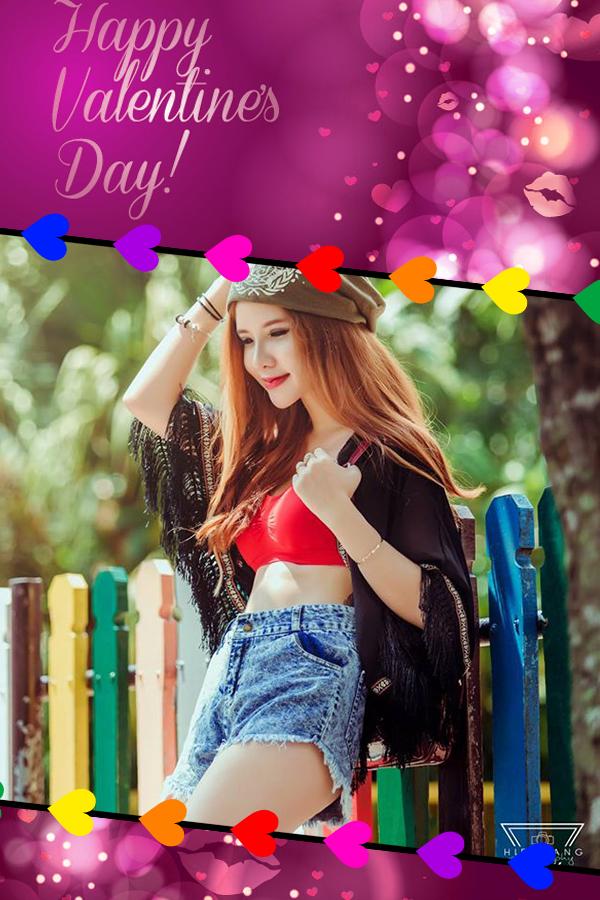 Android application Valentine Day Photo Frames screenshort