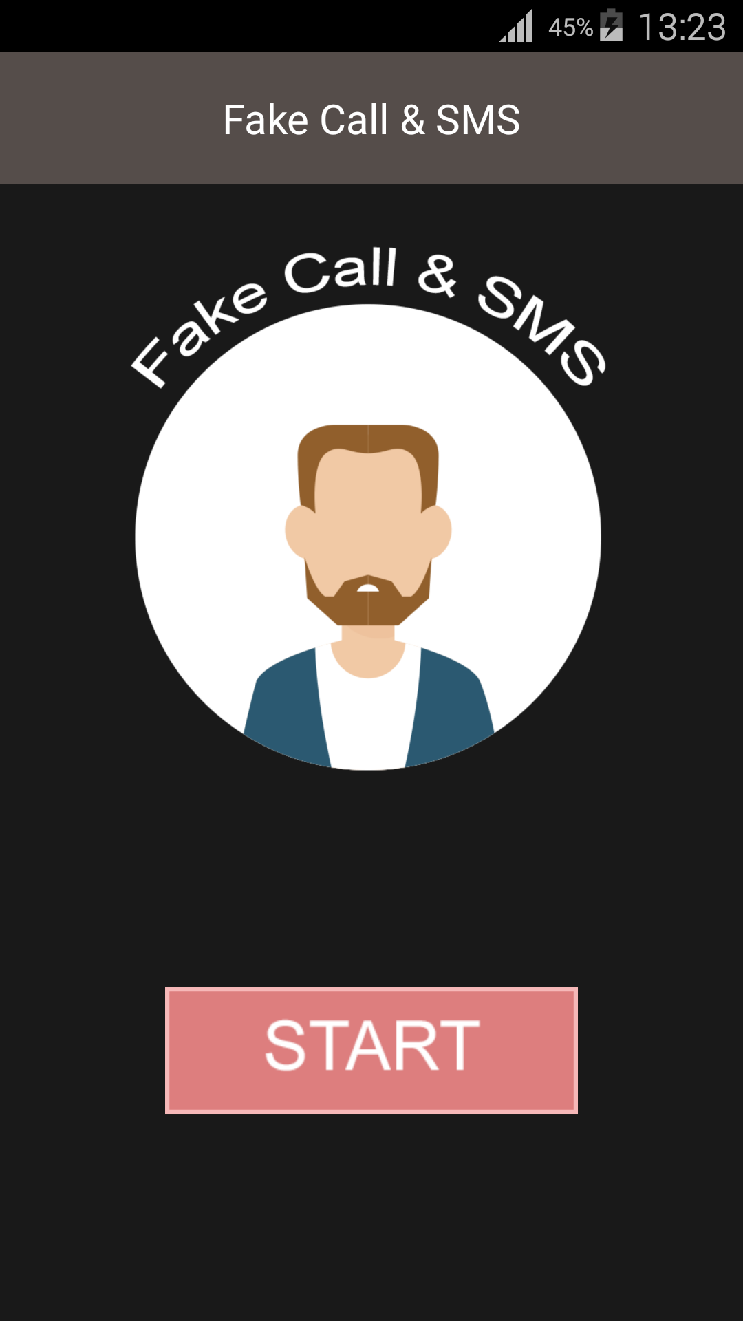 Android application Fake Call and Text Message SMS screenshort