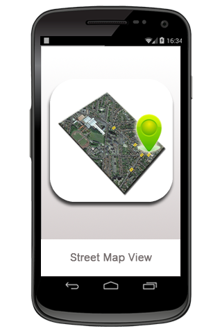 Android application Street Map View screenshort