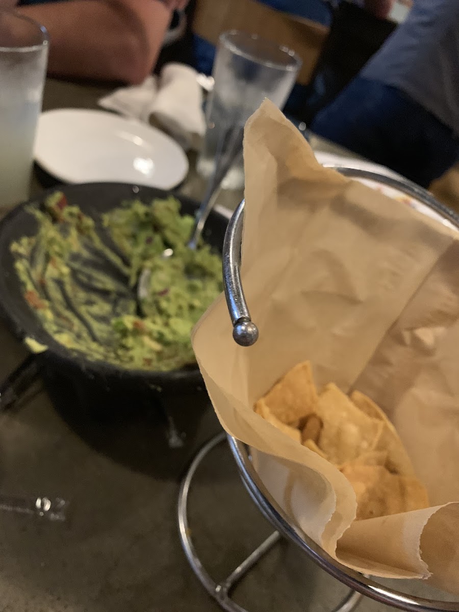 Couldn't get a good picture of fresh guac and chips as they were being eaten so fast!
