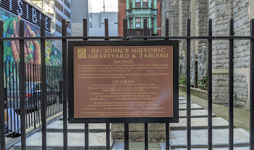 THE   St. JOHN'S HISTORIC GRAVEYARD & TABLEAU   THE VAULTS   The graveyard is the final resting place of numerous influential 19th & 20th century families, including that of Thomas Penn-Gaskell, a...
