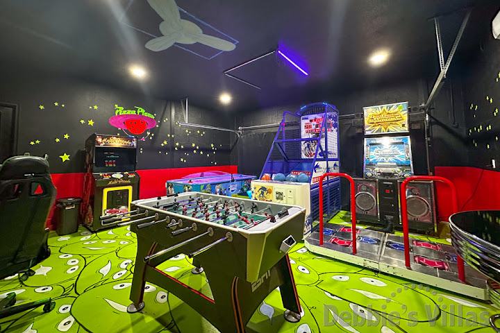Fun for all the family in the Toy Story-themed air-conditioned games room 