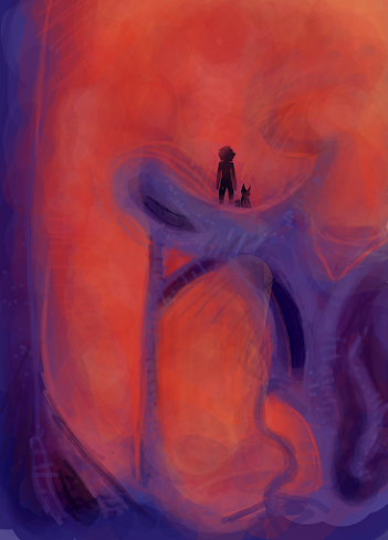 abstract cave doodle idk