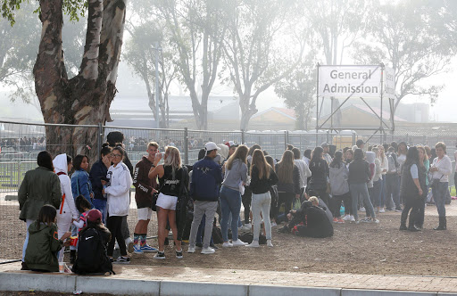 Young people were up at the crack of dawn to queue for Justin Bieber's concert in Cape Town on Wednesday night.