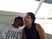 Nhlonipho Mnguni and his wife Gwen posed for this picture before she died in the fire that broke out on a cruise at the weekend. Picture: Supplied