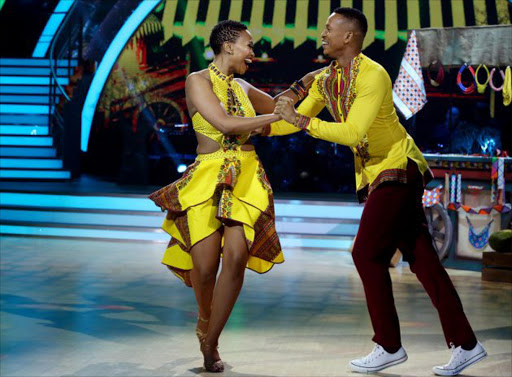 GROOVING: Zola Nombona and her dance partner Tebogo Mashilo are in the top three of ‘Dancing with the Stars SA’ Picture: SUPPLIED