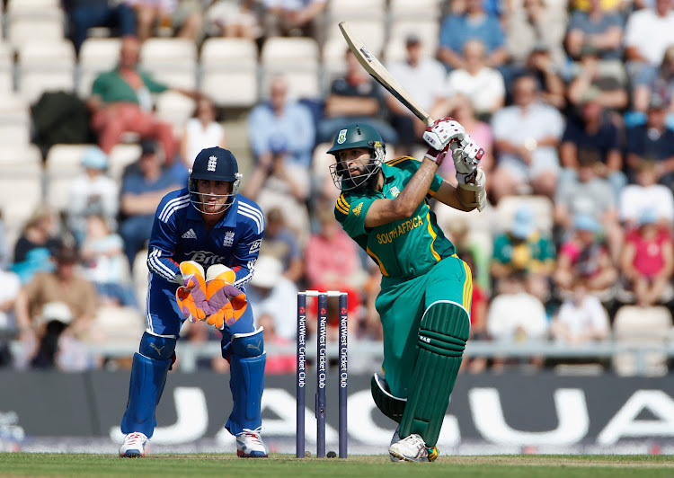 Hashim Amla hits out during an ODI against England in Southampton, England. File image