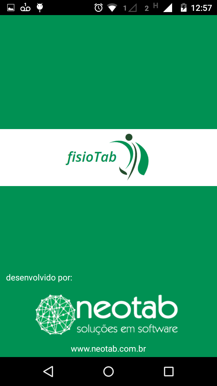 Android application fisioTab - Fisioterapia screenshort