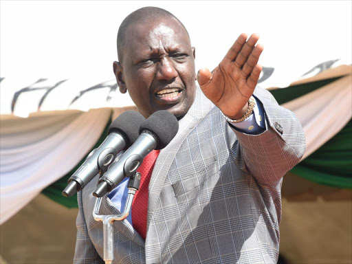 Deputy President William Ruto at Chepseon Girls High School, Kipkelion west Constituency -Kericho County. Photo/DPPS