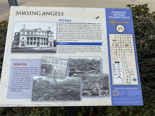 City HallIn 1903 Vicksburg was the largest city in Mississippi. James Riley Gordon, a famous architect, designed the booming town a new "City Hall" that was built for $50,000. Gordon also designed...