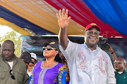 President of the Democratic Republic of Congo Felix Tshisekedi greets supporters during a party rally in Mbuji-Mayi. File image.