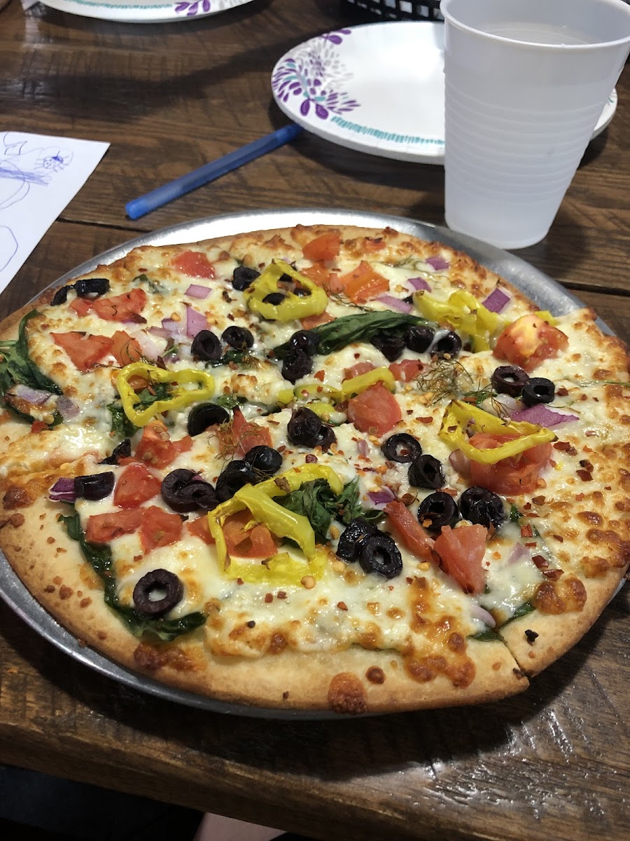 Gluten-Free Pizza at Pi-Squared pizza
