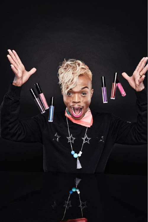 Somizi Mhlongo is having the time of his life after he was named the first man in Africa to be an ambassador for women's make-up Black Opal.