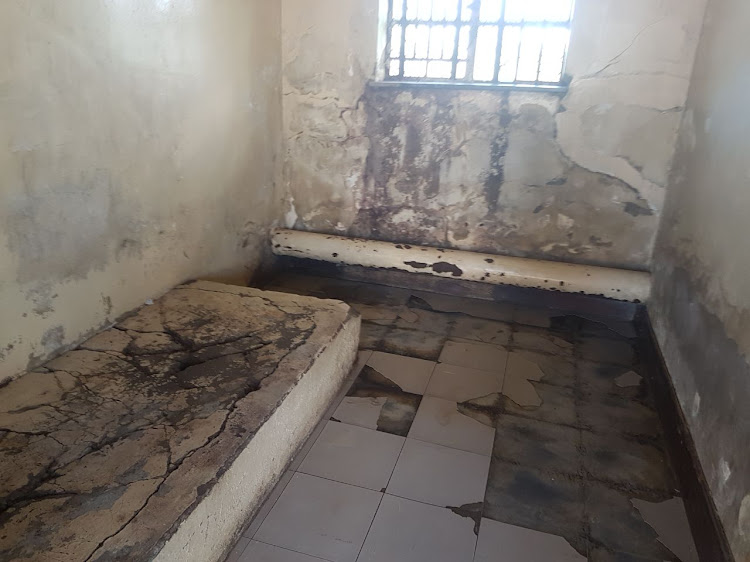 A solitary confinement cell at Tower Hospital in Fort Beaufort.