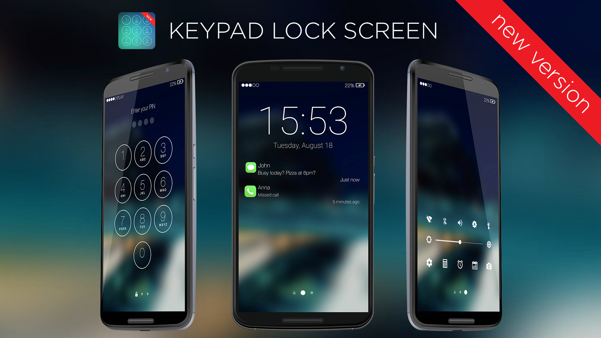 Android application Keypad Lock Screen screenshort