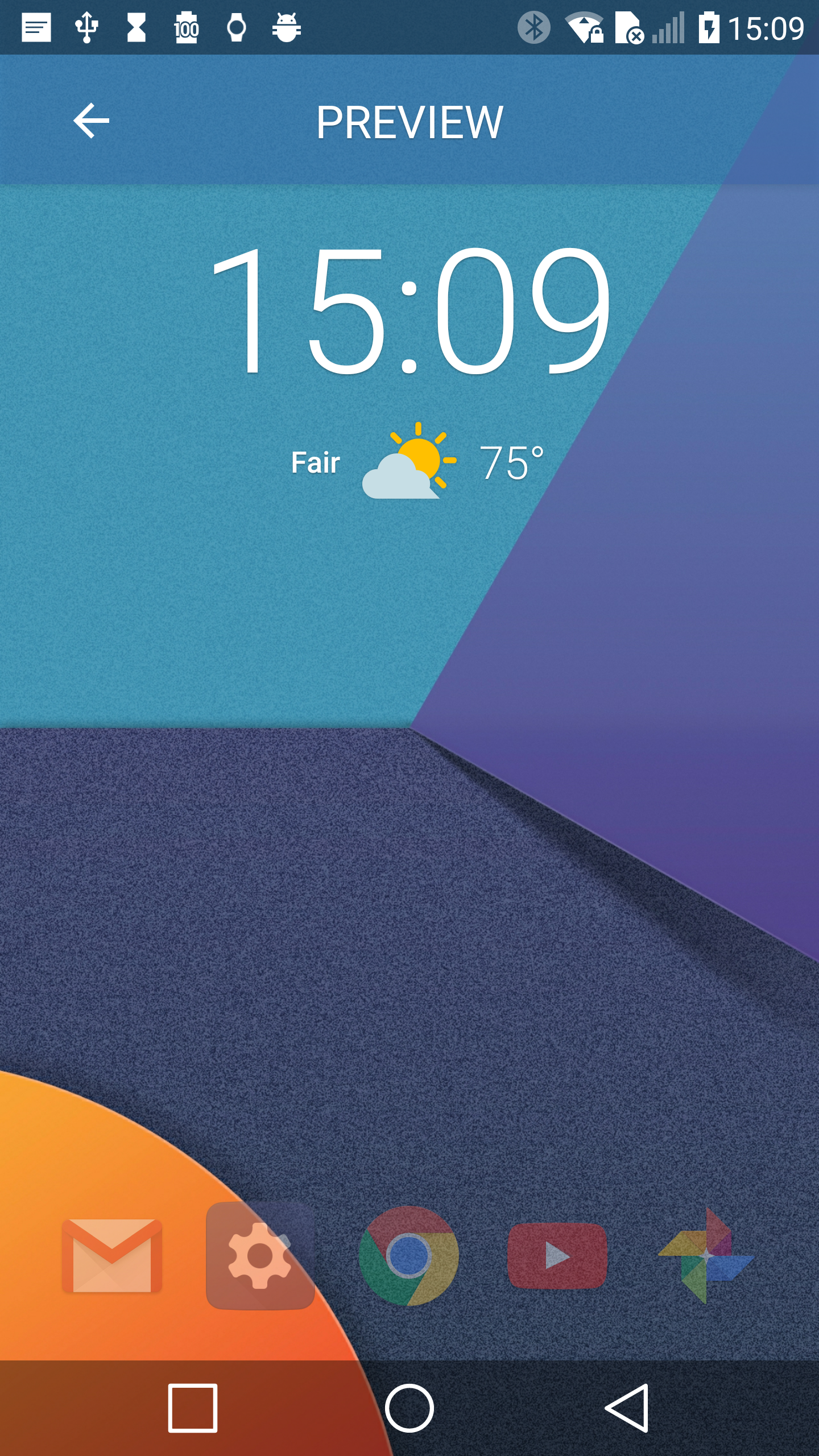 Android application G6 UX 6.0 Weather Icons Set for Chronus screenshort