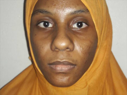 Nasra Hyder Faiz, one of the suspects arrested in Mombasa for links to ISIS terror group, on Saturday, Friday, February 18, 2017. /ELKANA JACOB