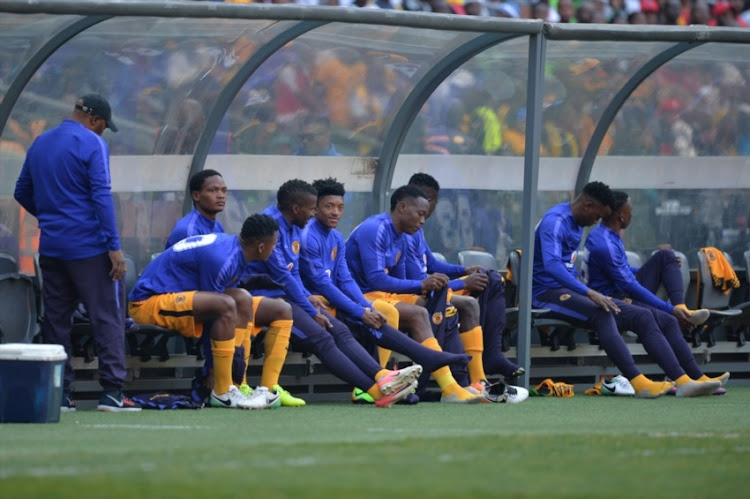 Bench during the Carling Black Label Champion Cup match between Orlando Pirates and Kaizer Chiefs at FNB Stadium on July 29, 2017 in Johannesburg.