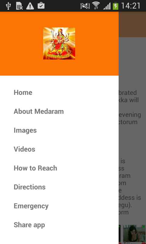 Android application Medaram sammakka Jathara screenshort