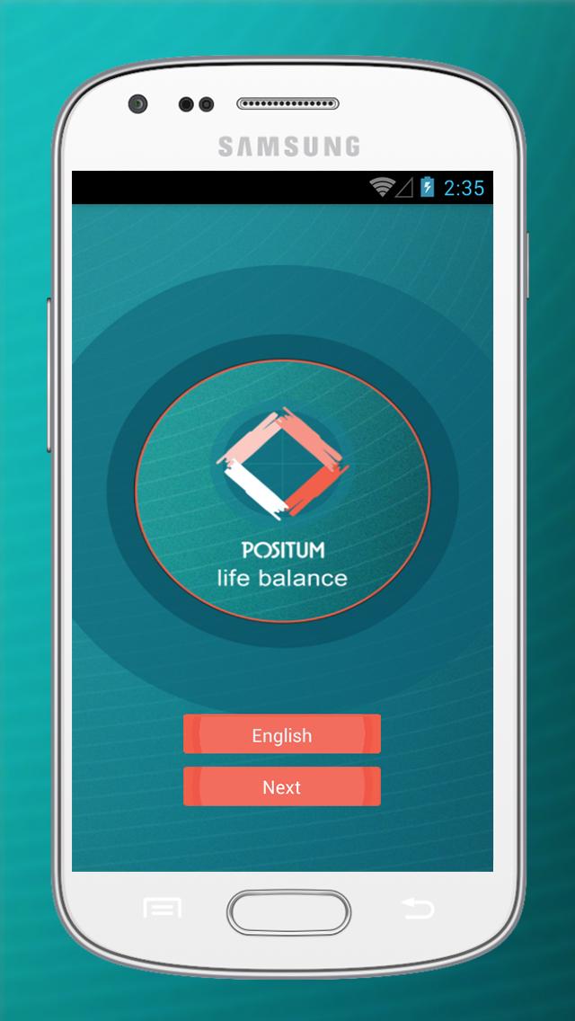 Android application POSITUM - life balance screenshort