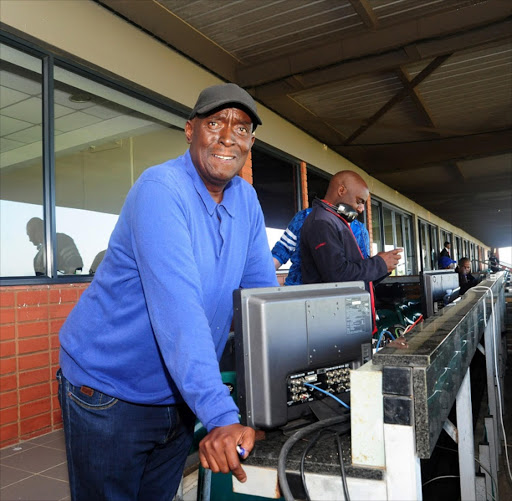 SABC commentator Cebo Manyaapelo during the Absa Premiership 2016/17 football match between Orlando Pirates and Ajax Cape Town at Orlando Stadium, Cape Town on 17 May 2017 ©Aubrey Kgakatsi/BackpagePix
