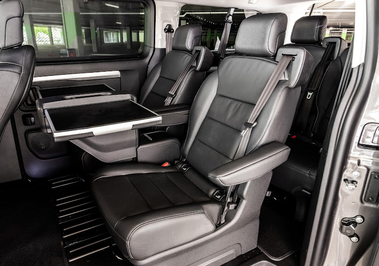 The range-topping Elegance model is a seven-seater with a fold-out rear table. Picture: SUPPLIED