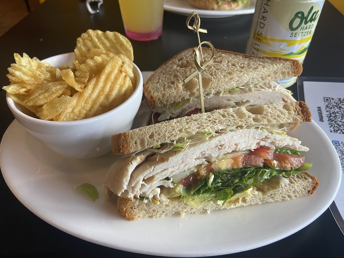 Garden Turkey sandwich on gluten free bread