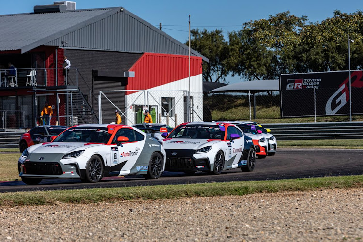 The Toyota GR Cup is a one-make racing series contested by motoring journalists in near-standard, rear-wheel drive Toyota GR 86 cars.