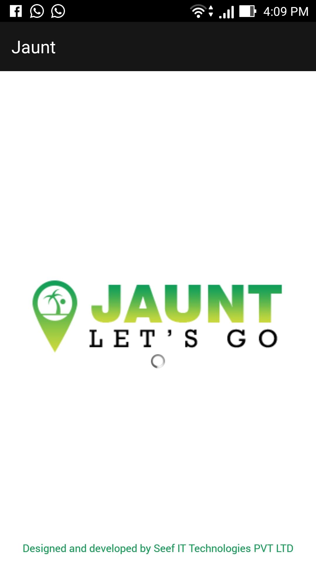 Android application JAUNT screenshort