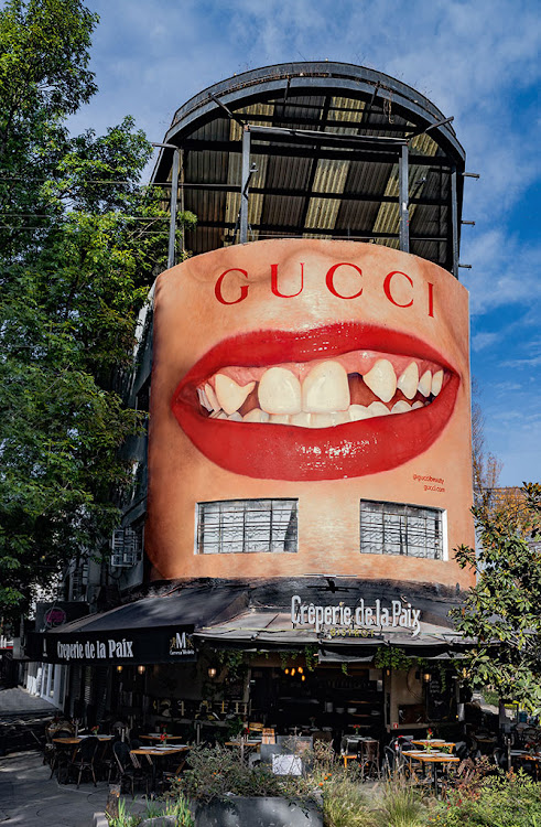 Gucci Beauty Art Wall, Mexico City.