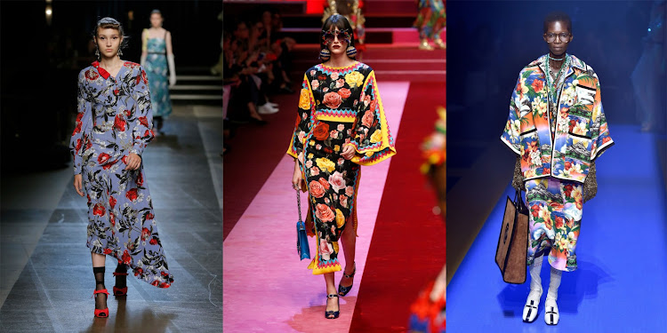 Erdem (left), Dolce & Gabbana (middle), Gucci (right)