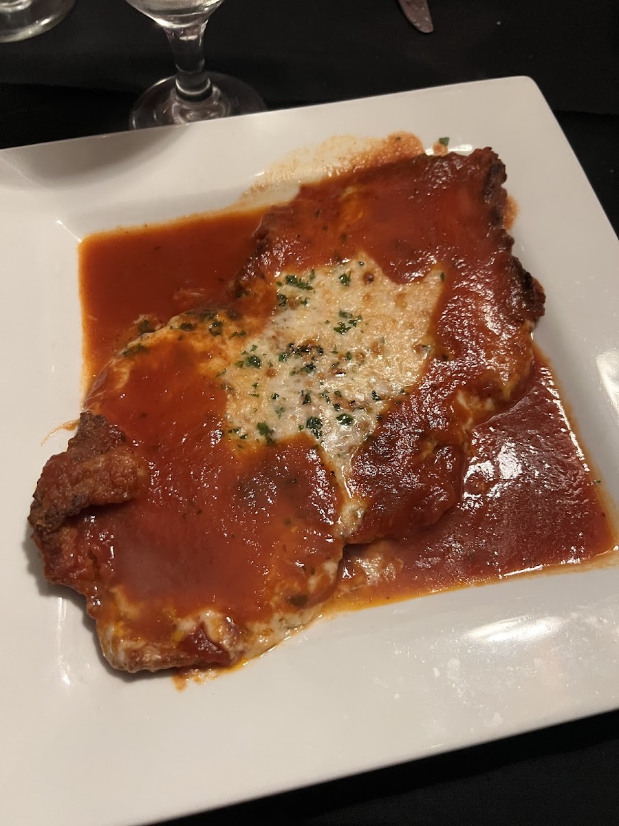 Gluten free Veal parmigiana! AMAZING!