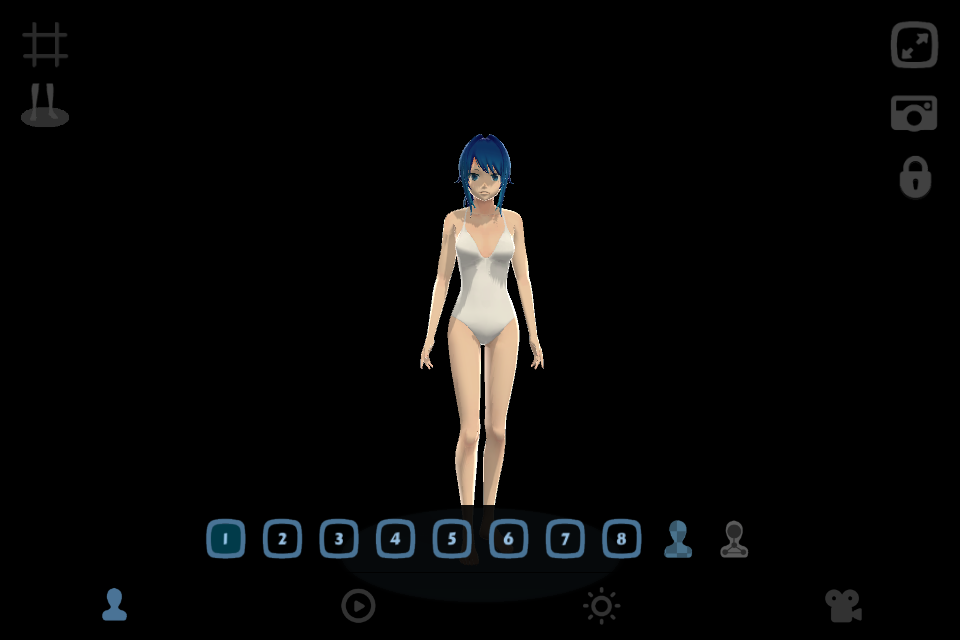 Android application Anime Girl Pose 3D screenshort