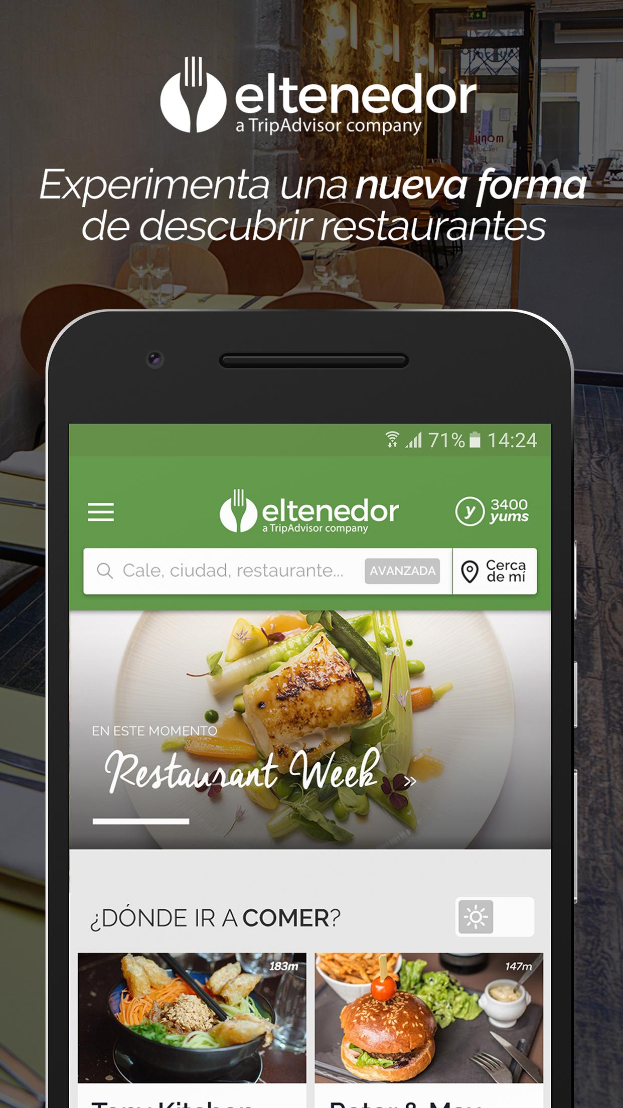 Android application TheFork - Restaurant bookings screenshort