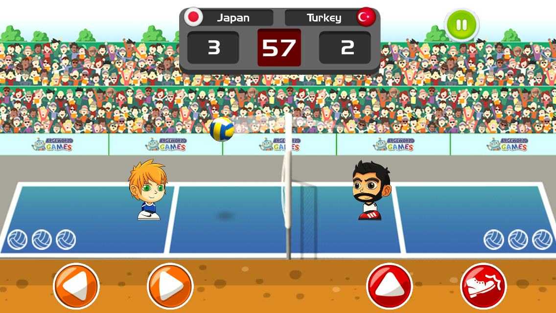 Android application Head Volleyball Tournament screenshort