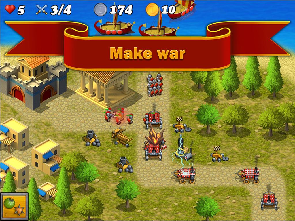 Android application Roman Wars: TD screenshort