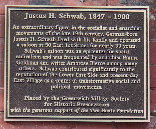 Justus H. Schwab, 1847 - 1900An extraordinary figure in the socialist and anarchist movements of the late 19th century, German-born Justus H. Schwab lived with his family and operated a saloon at...