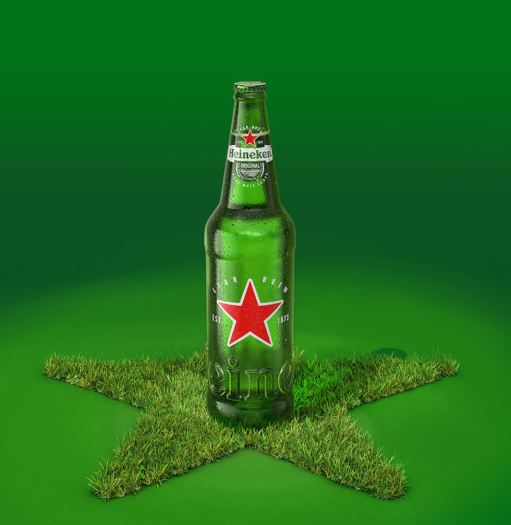 The design of the new returnable Heineken 'Star Bottle'.