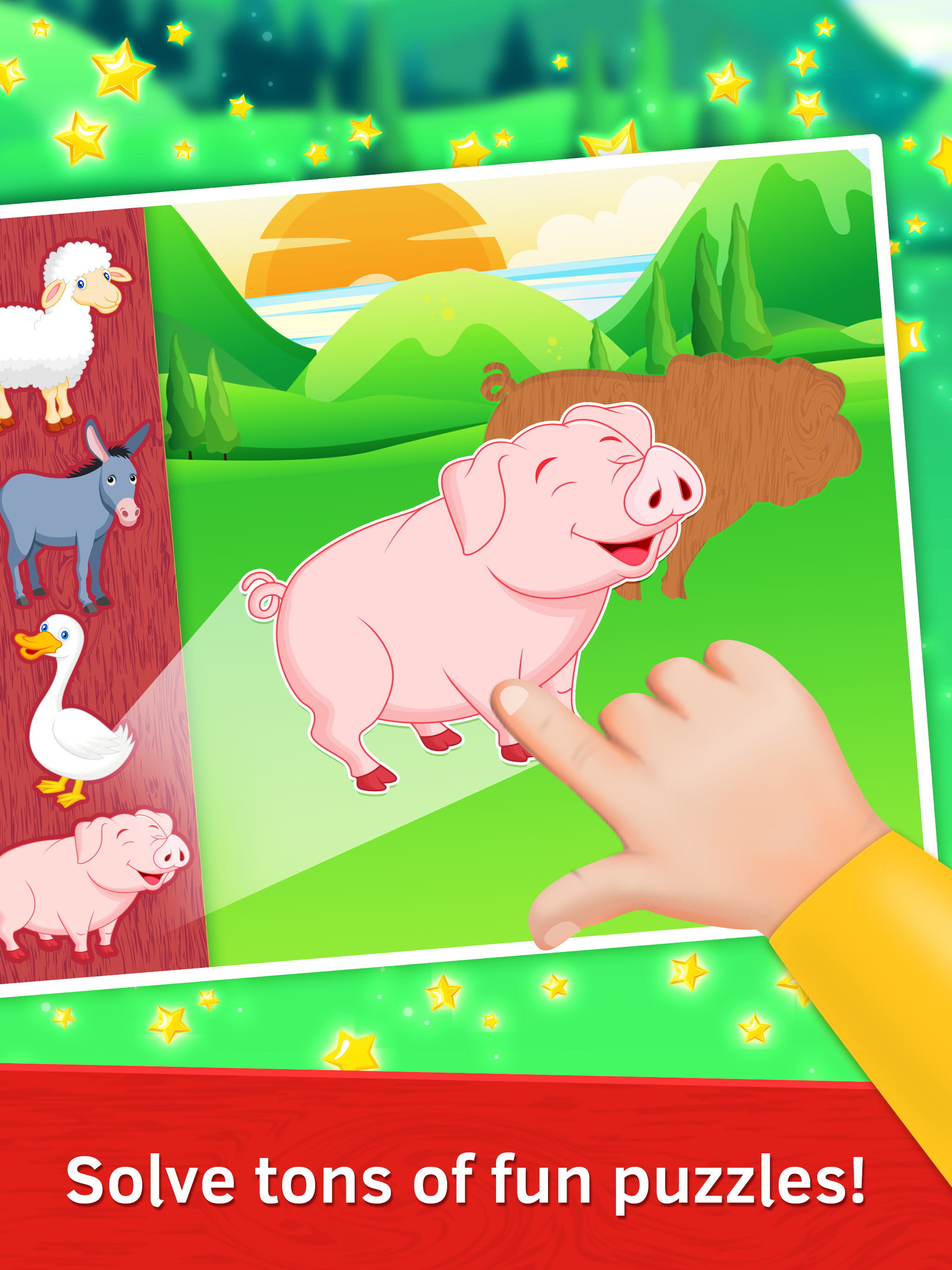 Android application Farm Animal Puzzle for Toddler screenshort