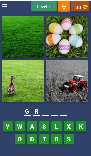Android application Image Clues screenshort