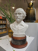 A bust of William Shakespeare at the new Anele Tembe Library at Durban Girls' College.