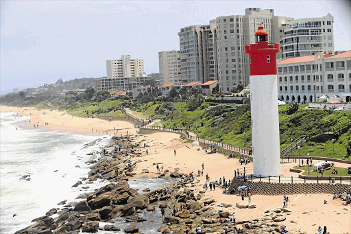REASON TO BEACH: Umhlanga Rocks, the proposed site for a R27-million tidal pool