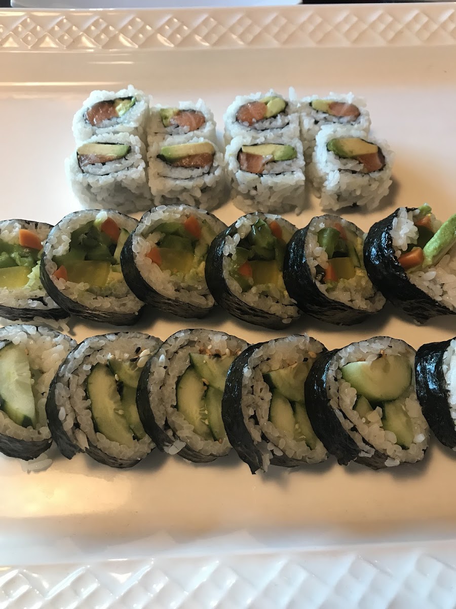 Cucumber roll, garden roll, modified Philadelphia roll