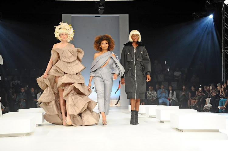 Actress and media personality Enhle Mlotshwa showcased her Essie collection at Fashion Week Autumn/Winter 2020 in October last year. Her designs were featured by Vogue.