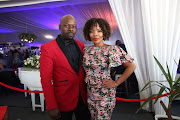 DJ Masechaba Ndlovu with her husband Vusi Ndlovu made a good-looking couple at The Vodacom Durban July.