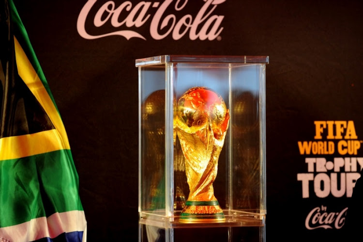 A view of the World Cup Trophy during the FIFA World Cup Trophy Tour by Coca Cola on June 01, 2010, in Witbank, South Africa.