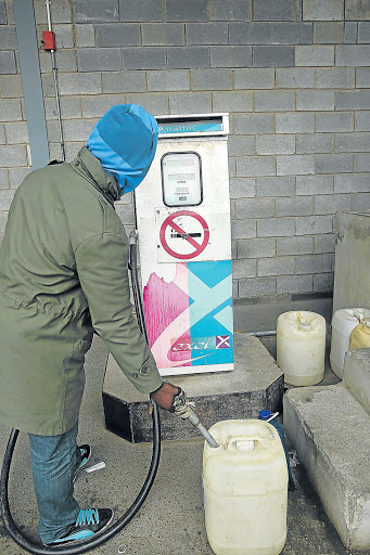 RUN DRY: After a week without paraffin retailers have finally been able to stock up Picture: SIBONGILE NGALWA